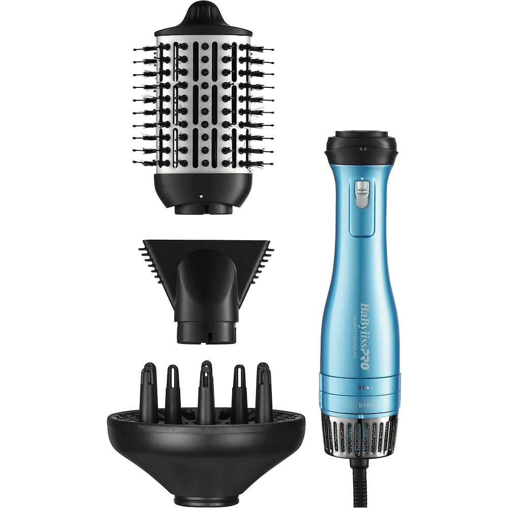 BaBylissPRO® Nano-Titanium™ Detachable 3-in-1 Hot Air Brush