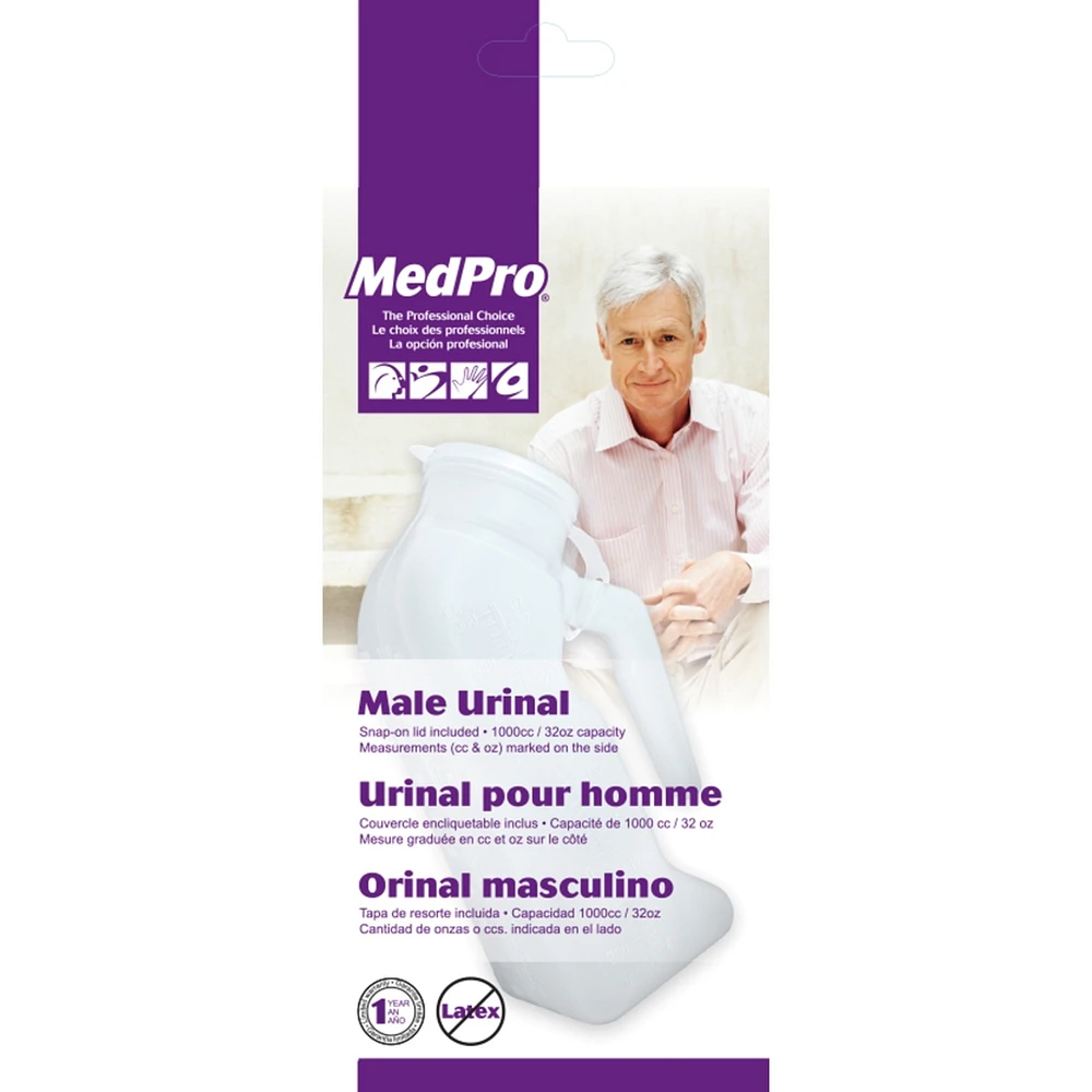 Medpro Male Urinal with Cover