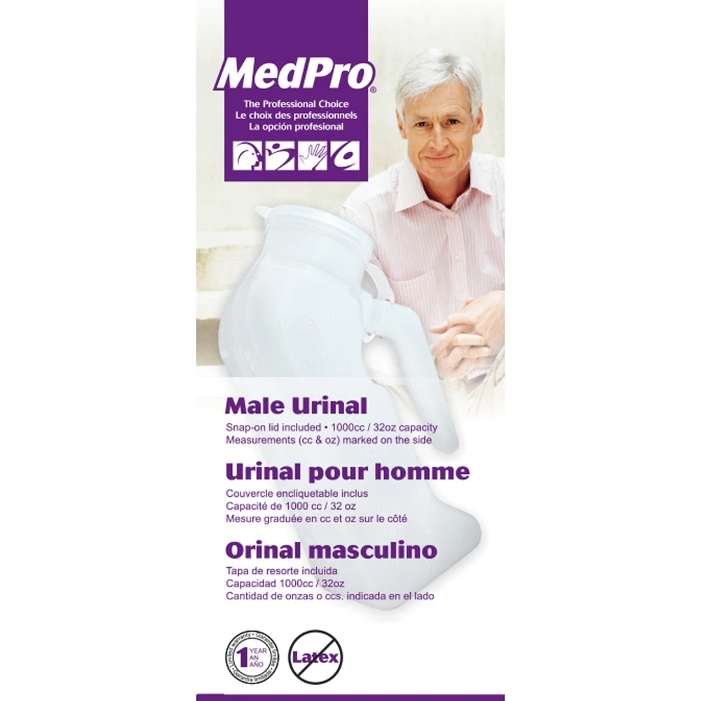 Medpro Male Urinal with Cover