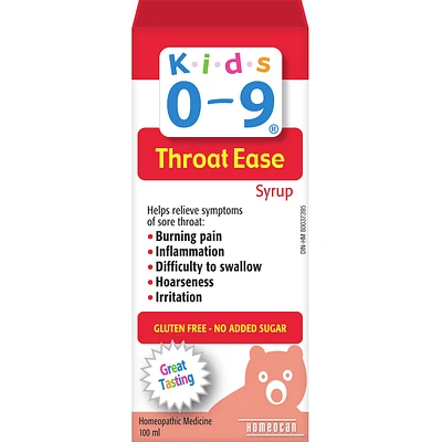 Kids 0-9 Throat Ease Syrup