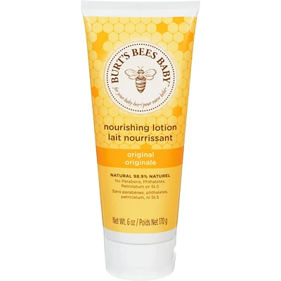 Lait nourrissant original de Burt’s Bees Baby, 170 g