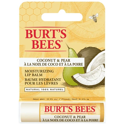 100% Natural Origin Moisturizing Lip Balm, Coconut & Pear