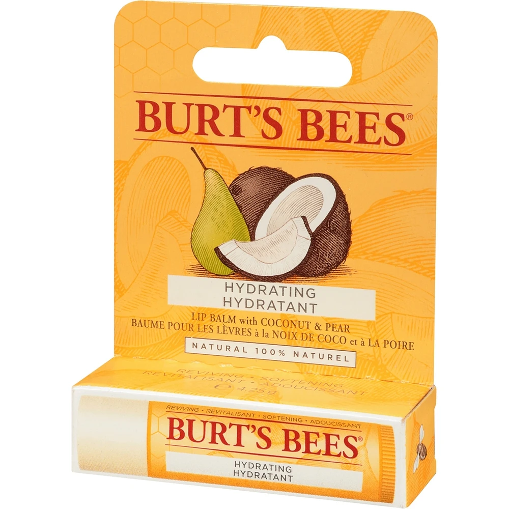 100% Natural Origin Moisturizing Lip Balm, Coconut & Pear