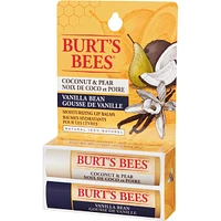 100% Natural Moisturizing Lip Balm, Coconut & Pear and Vanilla Bean