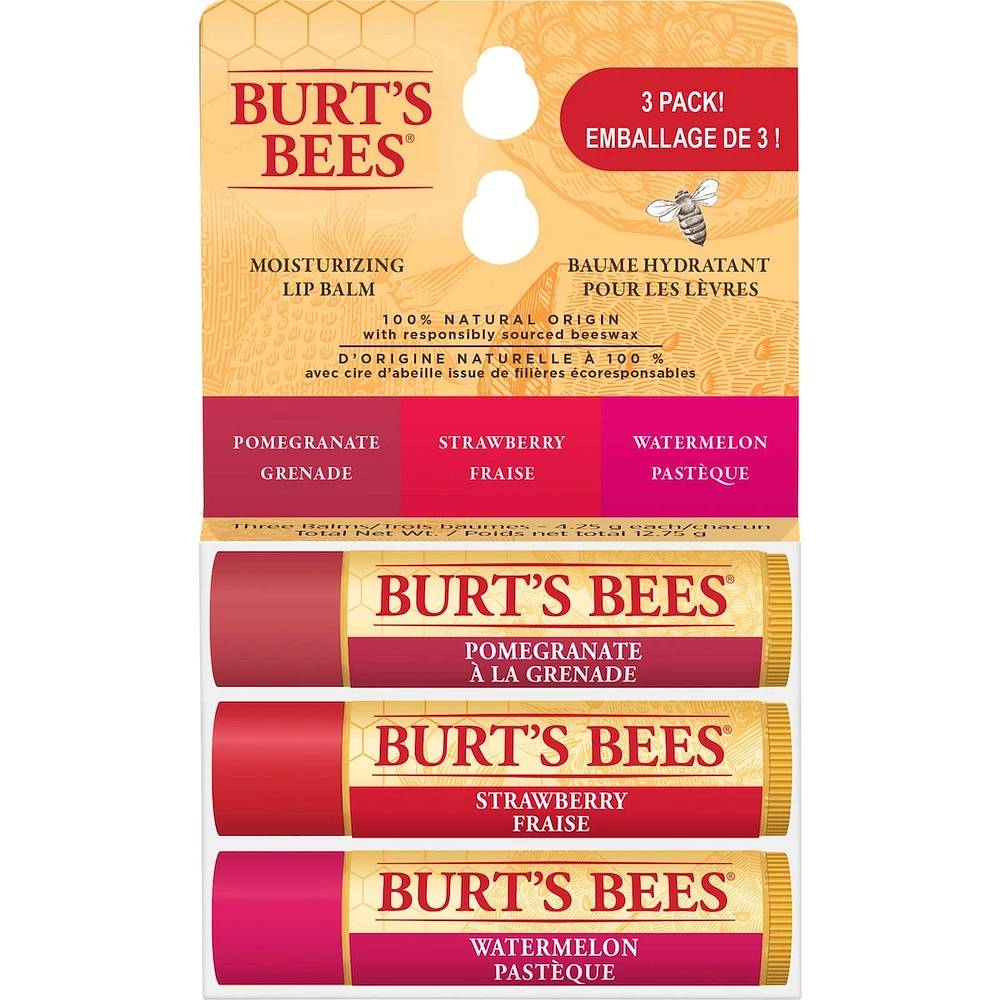 100% Natural Origin Lip Balm, Fruit Mix