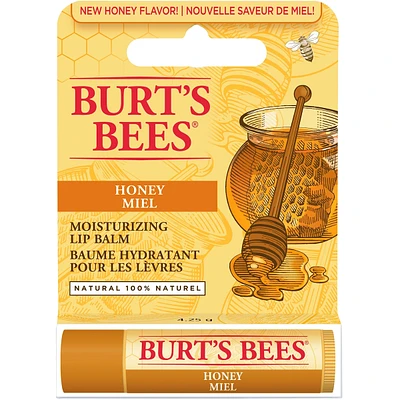 Baume hydratant pour les lèvres d’origine naturelle à 100 % au miel de Burt’s Bees, 1 tube