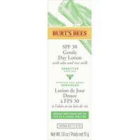 Sensitive Solutions SPF 30 Gentle Day Lotion with Aloe and Rice Milk, Broad Spectrum SPF 30, Lightweight Mineral Sunscreen, 99.4% Natural Origin