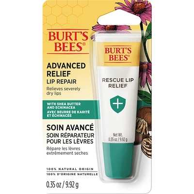 100% Natural Origin, Advanced Lip Relief with Shea Butter and Echinacea