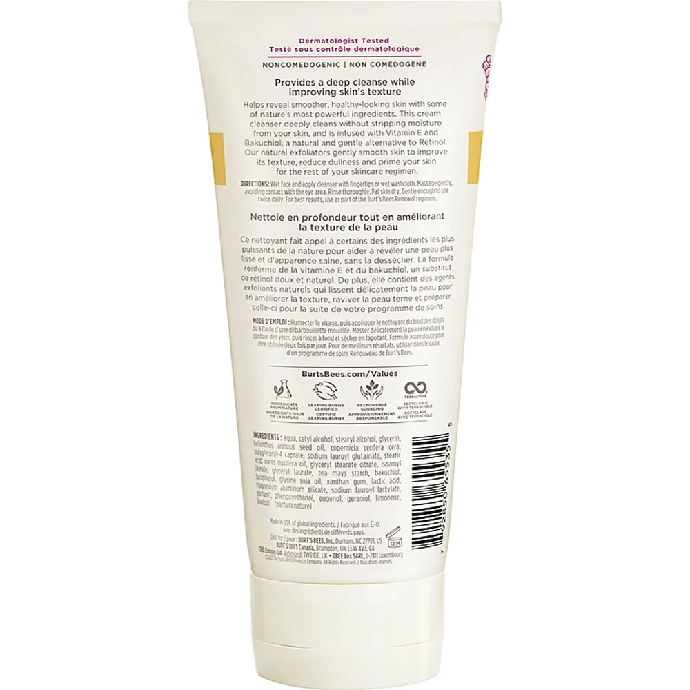 Face Wash, Renewal Refining Facial Cleanser with Bakuchiol Natural Retinol Alternative, 170 g