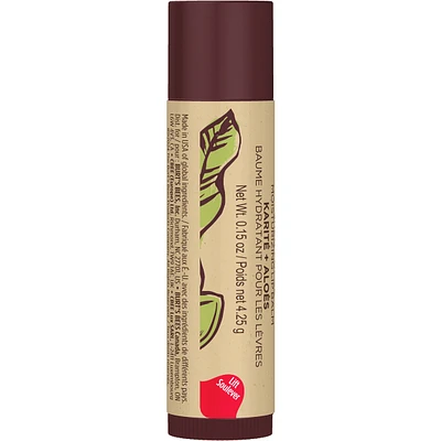 100% Natural Origin Moisturizing Lip Balm, Shea and Aloe, 2 Tubes