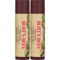 100% Natural Origin Moisturizing Lip Balm, Shea and Aloe, 2 Tubes