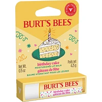 Burt's Bees 100% Natural Origin Moisturizing Lip Balm, Birthday Cake, 1 Tube