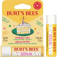Burt's Bees 100% Natural Origin Moisturizing Lip Balm, Birthday Cake, 1 Tube