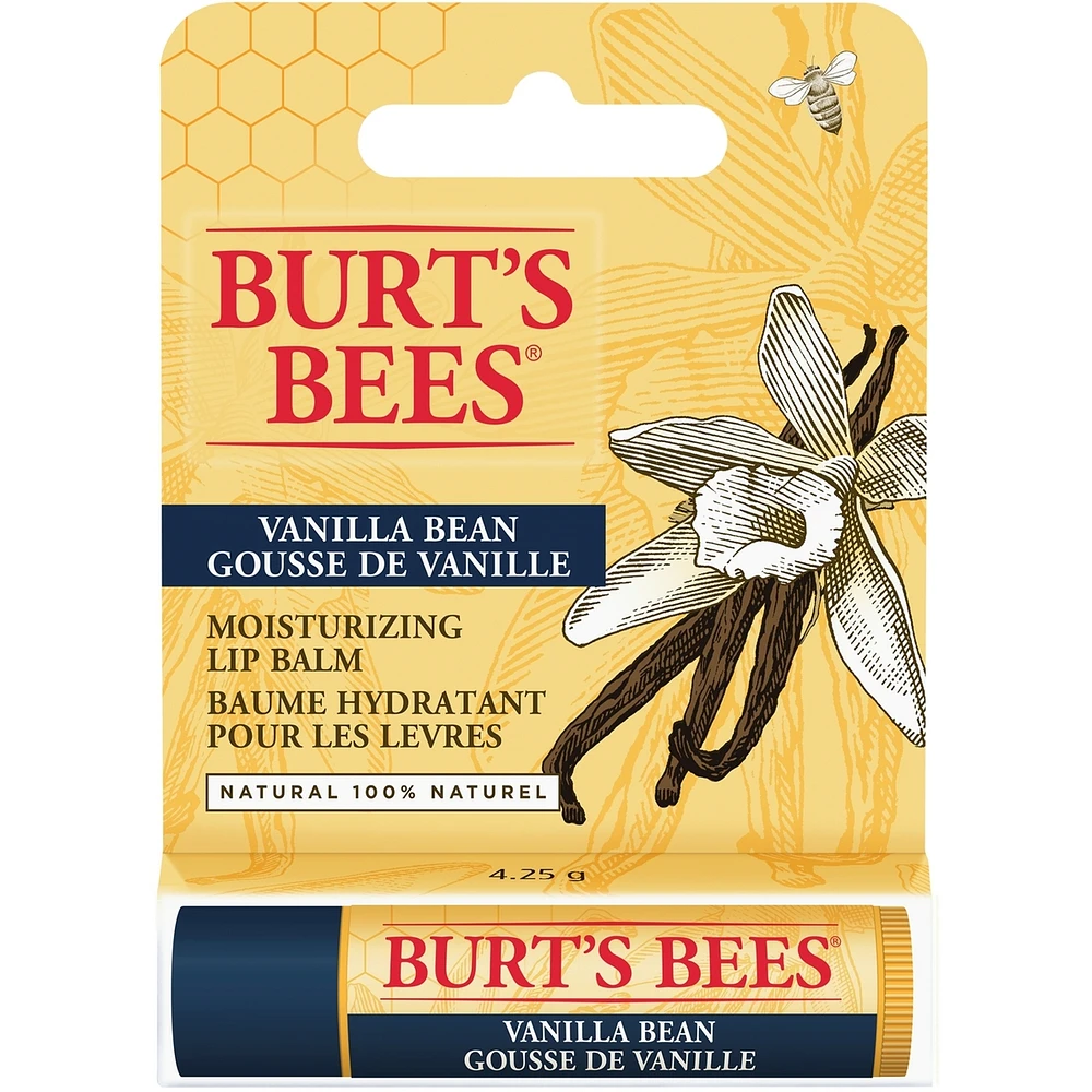 100% Natural Origin Moisturizing Lip Balm, Vanilla Bean