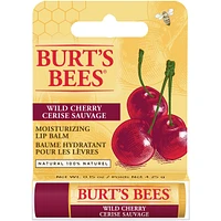 Baume hydratant pour les lèvres d’origine naturelle à 100 % à la cerise sauvage de Burt’s Bees, 1 tube
