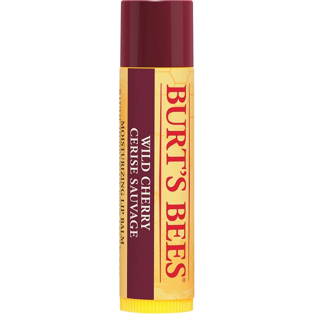 Baume hydratant pour les lèvres d’origine naturelle à 100 % à la cerise sauvage de Burt’s Bees, 1 tube