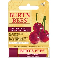 Baume hydratant pour les lèvres d’origine naturelle à 100 % à la cerise sauvage de Burt’s Bees, 1 tube