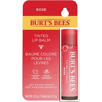100% Natural Origin Tinted Lip Balm, Rose - 1 Tube