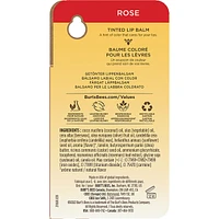 100% Natural Origin Tinted Lip Balm, Rose - 1 Tube