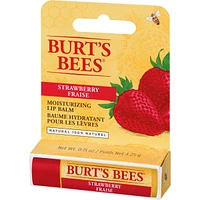 Baume hydratant pour les lèvres d’origine naturelle à 100 % à la fraise de Burt’s Bees, 1 tube