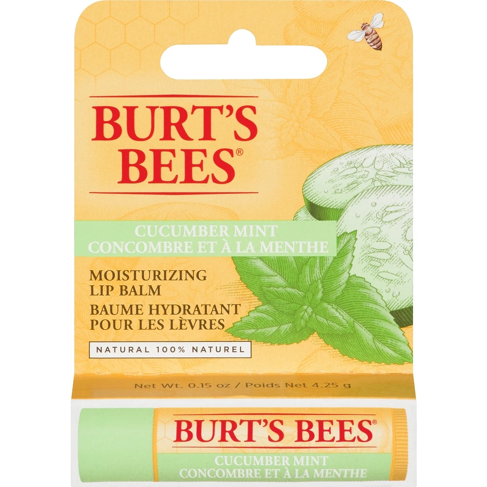100% Natural Origin Moisturizing Lip Balm, Cucumber Mint