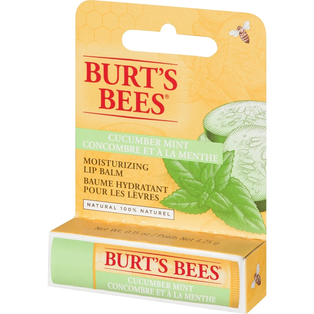 100% Natural Origin Moisturizing Lip Balm, Cucumber Mint