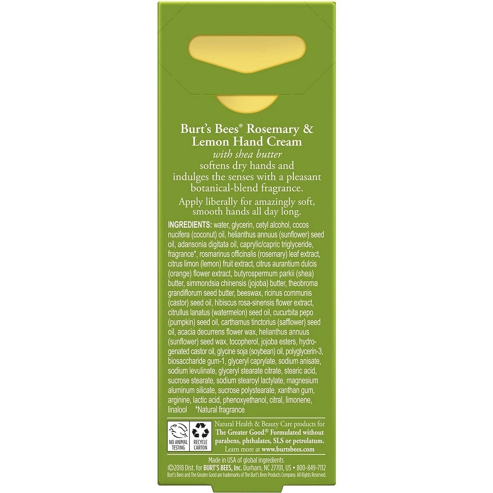Hand Cream with Shea Butter, Rosemary & Lemon