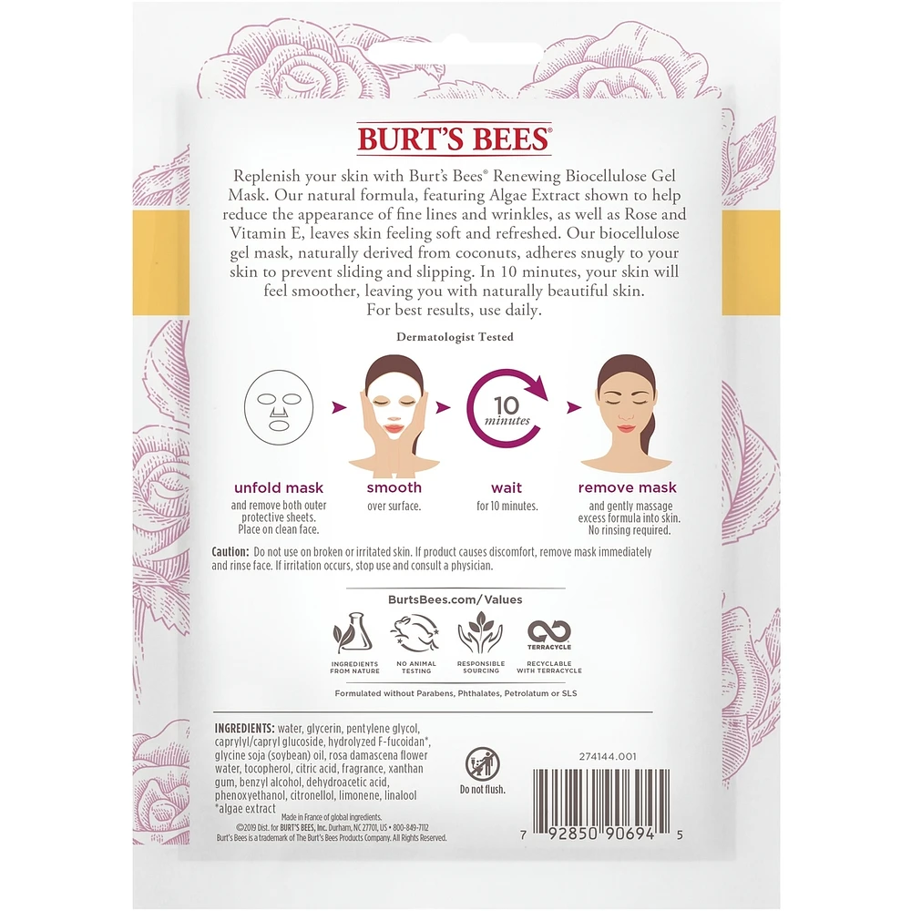 Renewing Biocellulose Gel Face Mask