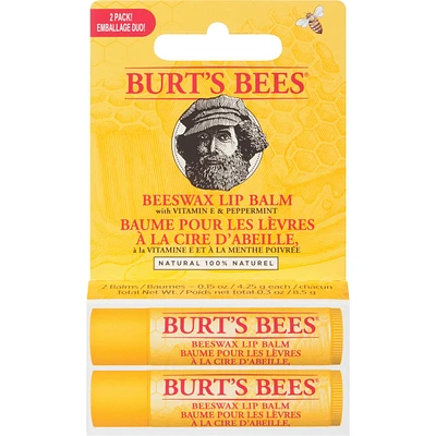 Burt’s Bees Beeswax, 100% Natural Moisturizing Lip Balm