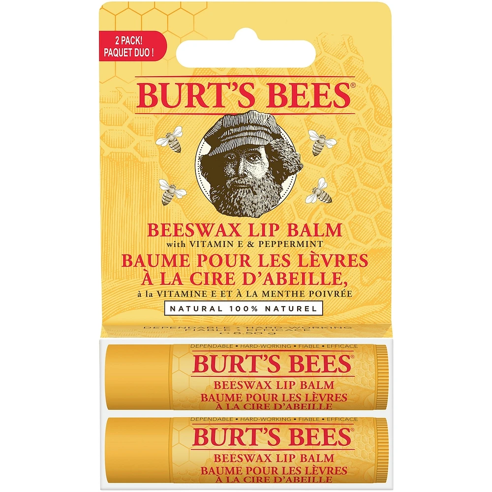 Burt’s Bees Beeswax, 100% Natural Moisturizing Lip Balm