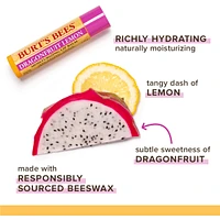 100% Natural Origin Moisturizing Lip Balm, Dragonfruit Lemon, Beeswax & Fruit Extracts