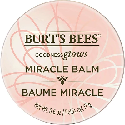 Burt's Bees® 100% Natural Origin Goodness Glows Miracle Balm, Softens Dry Skin –17g Tin