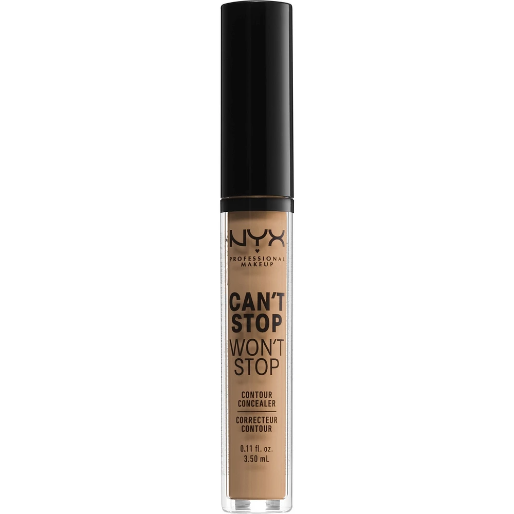 Can't Stop Won't Contour Concealer, 24h Full Coverage Matte Finish
