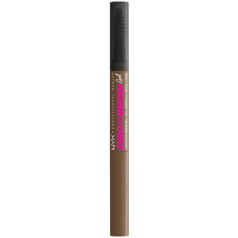 Zero To Brow Longwear gel, Dual-ended Liquid Eyebrow Vegan Formula