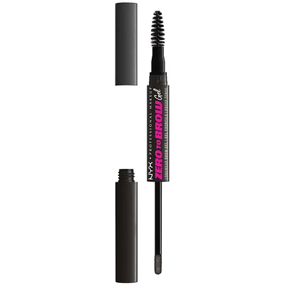 Zero To Brow Longwear gel, Dual-ended Liquid Eyebrow Vegan Formula