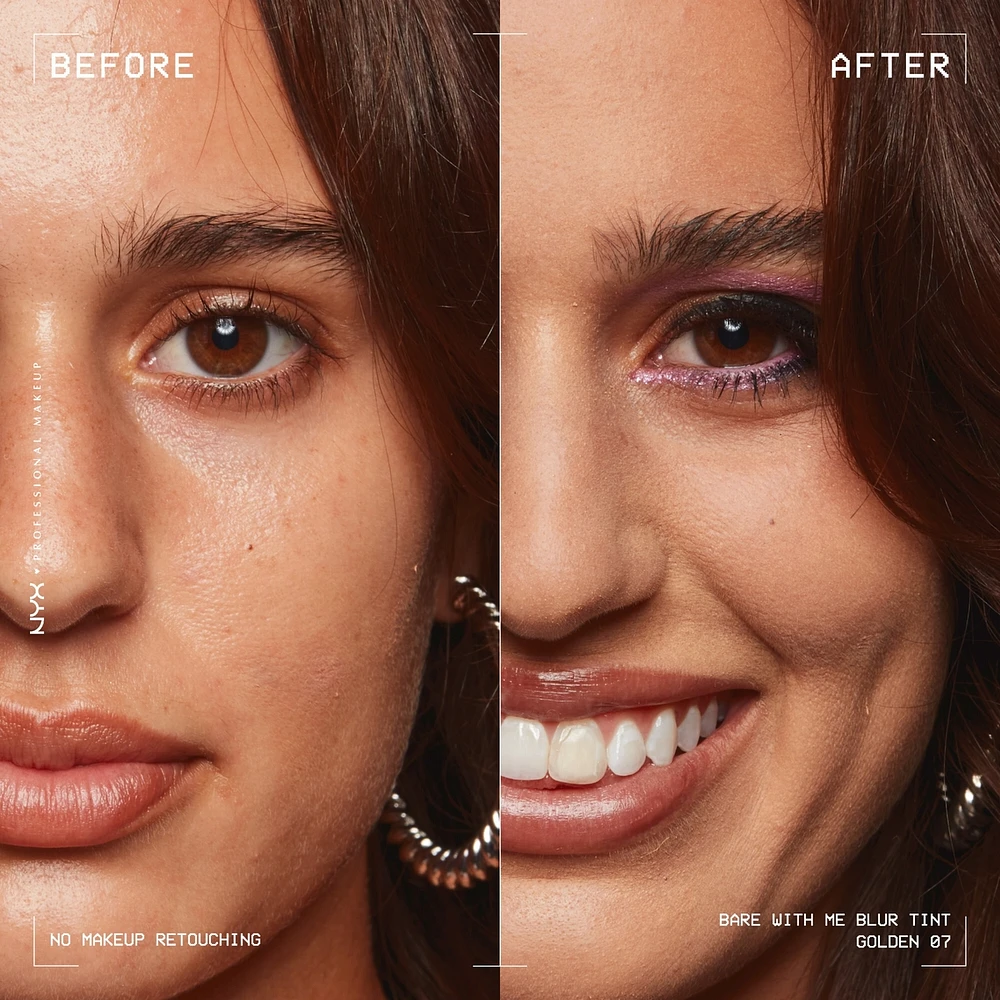Bare With Me, Tint Foundation, Medium buildable coverage, 12h hydration, Lightweight matte finish