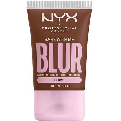 Bare With Me, Tint Foundation, Medium buildable coverage, 12h hydration, Lightweight matte finish