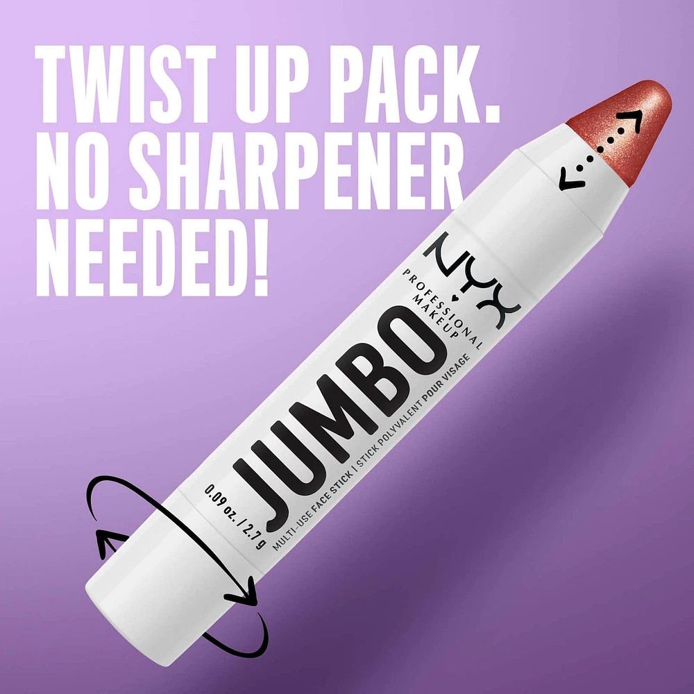 Jumbo Multi-Use Face Stick, Highlighter, Pearl Finish, Vegan Formula