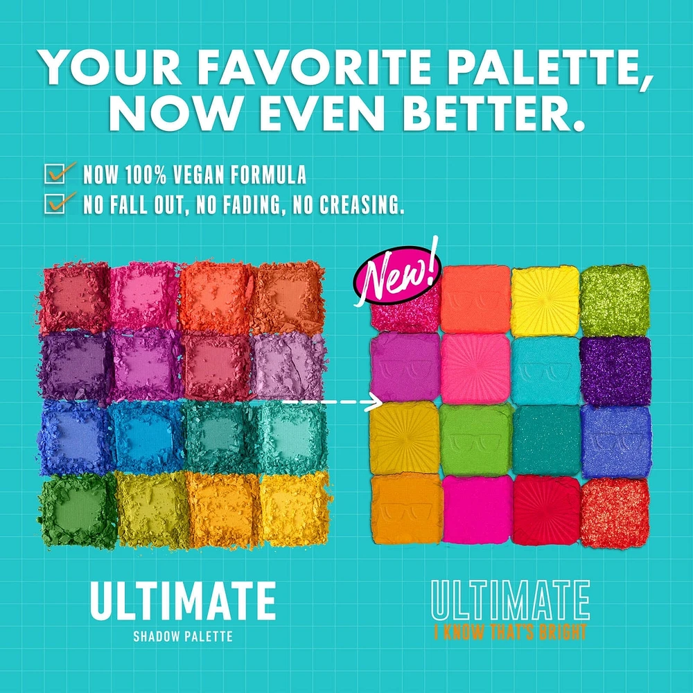 Ultimate Shadow Palette, 16-Shade Eyeshadow Vegan Formula