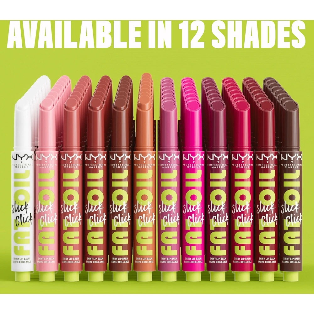 Fat Oil Slick Click, Balm a stick, Infused with nourishing oils, High shine finish