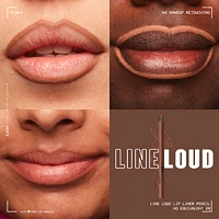 Line Loud, Waterproof Lip Pencil, Infused with Vitamin E, Vegan Formula