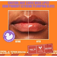 Duck Plump, Plumping lip gloss, High pigment color, Vegan formula