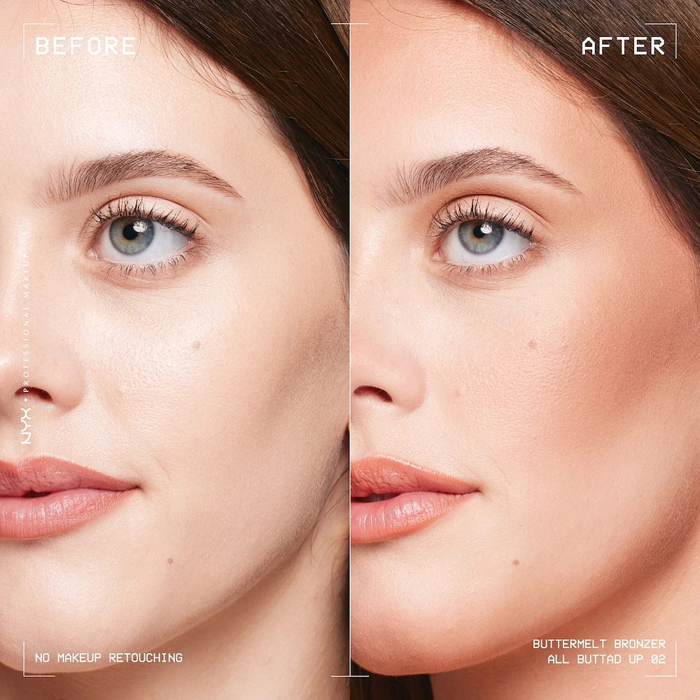 Buttermelt Bronzer, Powder 12 HR Wear, Fade Resistant & Transfer Resistant, Infused with Shea Butter