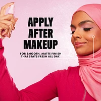 Marshmellow Matte Setting Spray, 10-in-1 makeup extending benefits, 16H wear, Vegan formula