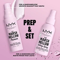 Marshmellow Matte Setting Spray, 10-in-1 makeup extending benefits, 16H wear, Vegan formula