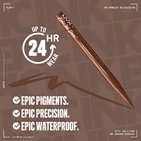 Epic Ink Liner, Waterproof Liquid Eyeliner, Flake Resistant & Smudge-Proof Formula, Flexible Brush Tip, Intense Pigment, Matte Finish