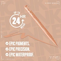 Epic Ink Liner, Waterproof Liquid Eyeliner, Flake Resistant & Smudge-Proof Formula, Flexible Brush Tip, Intense Pigment, Matte Finish