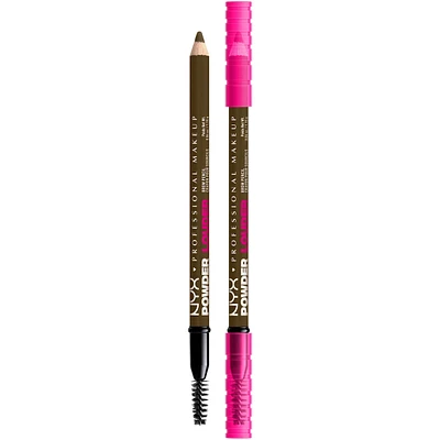 Powder Louder, Brow Pencil, 12HR Wear, Buildable Thickening Micro-Fibers, Soft Matte Pigments, Natural Look, Vegan Formula