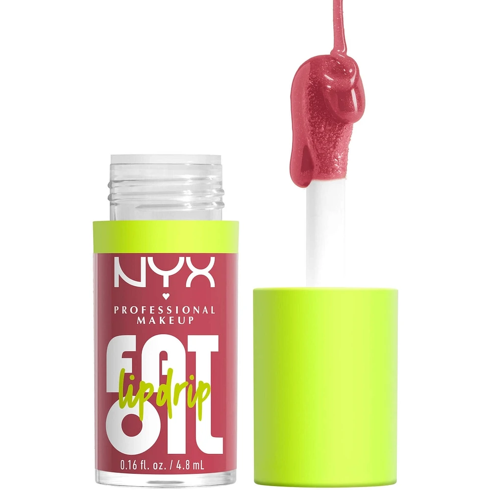 Fat Oil Lip Drip, Gloss, 12 HR Hydration, Non-sticky, High Shine Finish, Comfortable wear, Vegan Formula