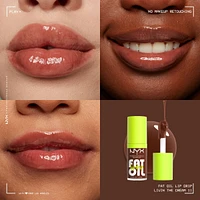 Fat Oil Lip Drip, Gloss, 12 HR Hydration, Non-sticky, High Shine Finish, Comfortable wear, Vegan Formula